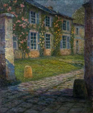 House with Roses Oil painting by Henri Le Sidaner