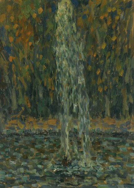 Jet D'eau  by Henri Le Sidaner - Hand-Painted Oil Painting Reproduction
