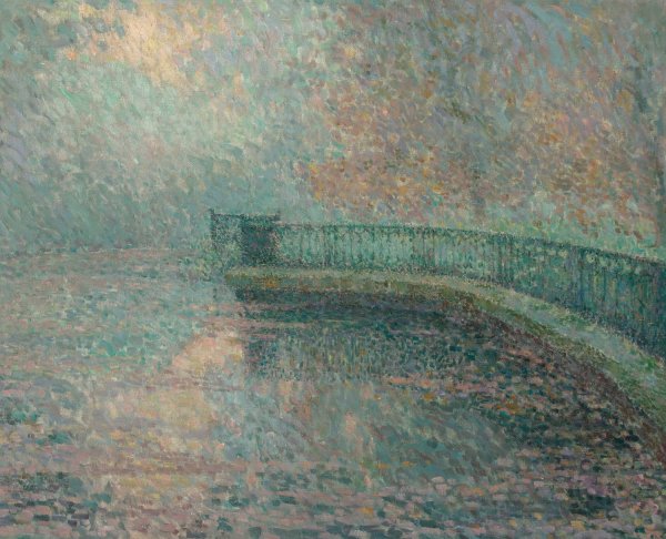 La balustrade, Londres  by Henri Le Sidaner - Hand-Painted Oil Painting Reproduction