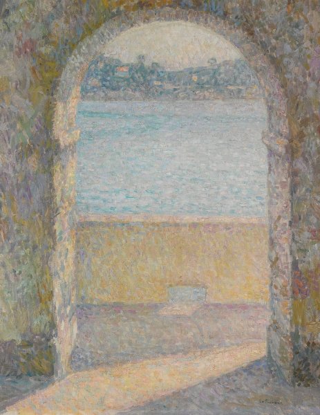 La Porte De La Mer, Villefranche-Sur-Mer  by Henri Le Sidaner - Hand-Painted Oil Painting Reproduction