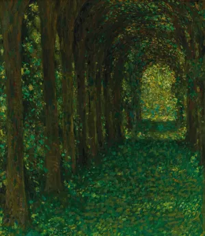 L'allee Verte Oil painting by Henri Le Sidaner