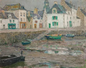 Les Maisons Des Marins, Le Croisic Oil painting by Henri Le Sidaner