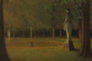 Les Statues Dans Le Parc De Versailles by Henri Le Sidaner Oil Painting
