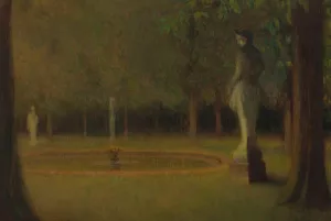 Les Statues Dans Le Parc De Versailles by Henri Le Sidaner Oil Painting