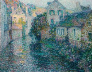 Les Vieilles Maisons, Quimperle by Henri Le Sidaner Oil Painting