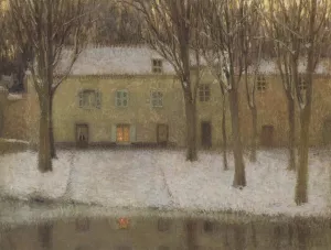 Little Place by the River by Henri Le Sidaner - Oil Painting Reproduction