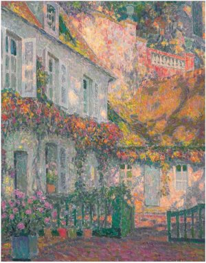 Mansion in the Afternoon by Henri Le Sidaner Oil Painting