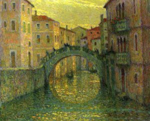 Morning, Sunshine, Venice Oil painting by Henri Le Sidaner