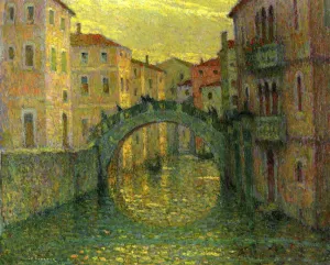 Morning, Sunshine, Venice by Henri Le Sidaner - Oil Painting Reproduction