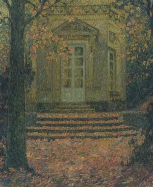 Pavilion of Music in Autumn Oil painting by Henri Le Sidaner