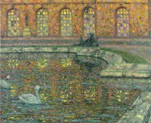 Reflections of the Windows at Versailles by Henri Le Sidaner Oil Painting
