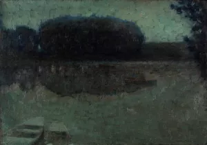 Riviere bleue, Montreuil-Bellay by Henri Le Sidaner Oil Painting