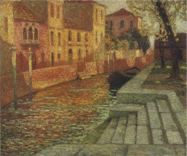 Saint Trouaro by Henri Le Sidaner - Hand-Painted Oil Painting Reproduction