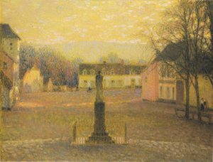 Small Villa in Afternoon Oil painting by Henri Le Sidaner