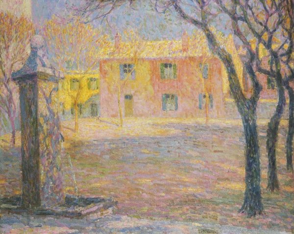 Small Villa by Henri Le Sidaner - Hand-Painted Oil Painting Reproduction