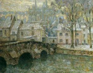 Snow at Chartres by Henri Le Sidaner Oil Painting