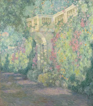 The Balustrade by Henri Le Sidaner - Oil Painting Reproduction