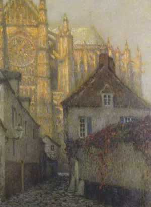 The Cathedral at Beauvais by Henri Le Sidaner - Oil Painting Reproduction