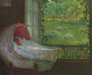 The Cradle Oil painting by Henri Le Sidaner