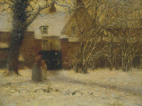 The House by Henri Le Sidaner - Hand-Painted Oil Painting Reproduction