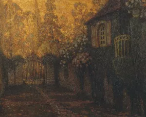 The Pavillion and the Alley Oil painting by Henri Le Sidaner