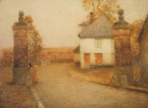 The Pillar painting by Henri Le Sidaner