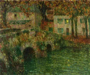 The Pond de Pierre by Henri Le Sidaner Oil Painting