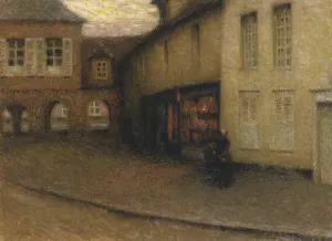 The Small Shop by Henri Le Sidaner - Oil Painting Reproduction