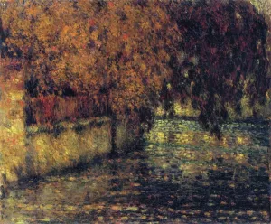 The Wall, Autumn by Henri Le Sidaner Oil Painting