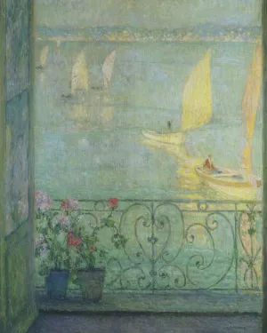 The Window at Croisic by Henri Le Sidaner Oil Painting
