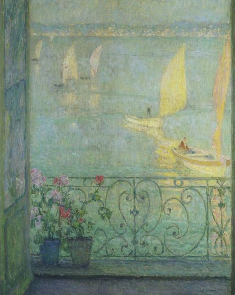 The Window at Croisic by Henri Le Sidaner - Hand-Painted Oil Painting Reproduction