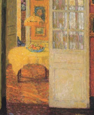 The Yellow Tablecloth by Henri Le Sidaner Oil Painting