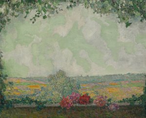 Vue De La Terrasse by Henri Le Sidaner Oil Painting