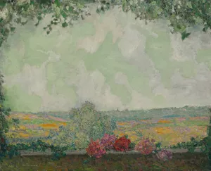 Vue De La Terrasse Oil painting by Henri Le Sidaner