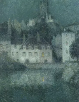 White Houses at Quimperle Oil painting by Henri Le Sidaner