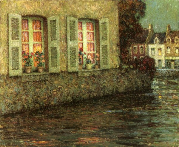 Main Product Photo of Windows Painting by Henri Le Sidaner