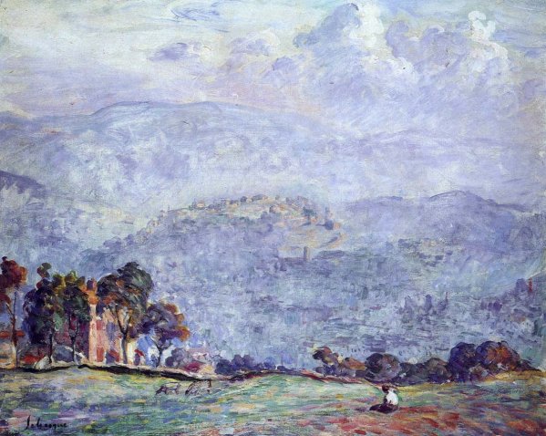 Main Product Photo of A Woman in a Landscape Painting by Henri Lebasque