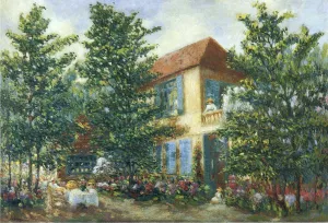 After Midday in the Garden Oil painting by Henri Lebasque