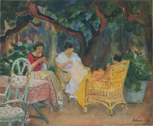 Afternoon in the Garden painting by Henri Lebasque