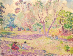 Afternoon in the Woods by Henri Lebasque - Oil Painting Reproduction