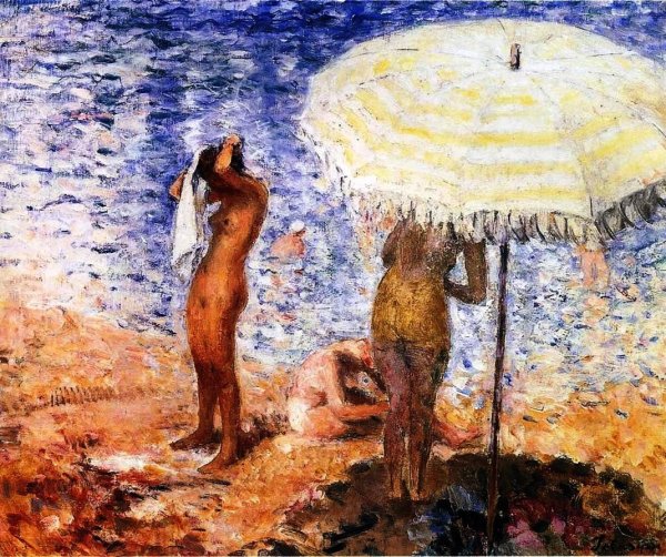 Main Product Photo of At the Beach Painting by Henri Lebasque