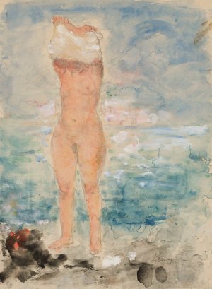 Baigneuse by Henri Lebasque Oil Painting