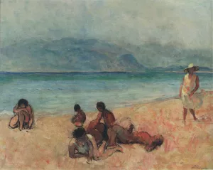 Bathers at Saint Tropez painting by Henri Lebasque
