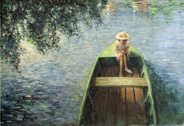 Main Product Photo of Boat on the Marne Painting by Henri Lebasque