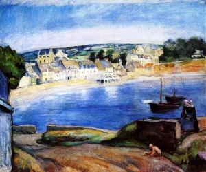 Breton Landscape at Miget by Henri Lebasque - Oil Painting Reproduction