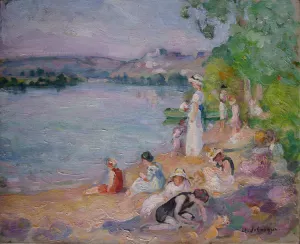 By the Lake Shore painting by Henri Lebasque