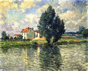 By the River by Henri Lebasque Oil Painting