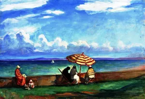 By the Sea II by Henri Lebasque - Oil Painting Reproduction