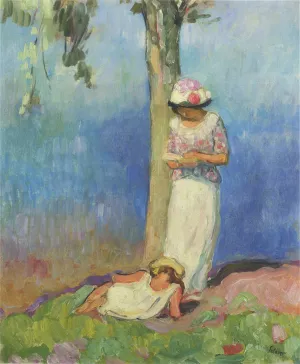 By the Tree by Henri Lebasque Oil Painting