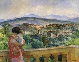 Cannes in Spring painting by Henri Lebasque